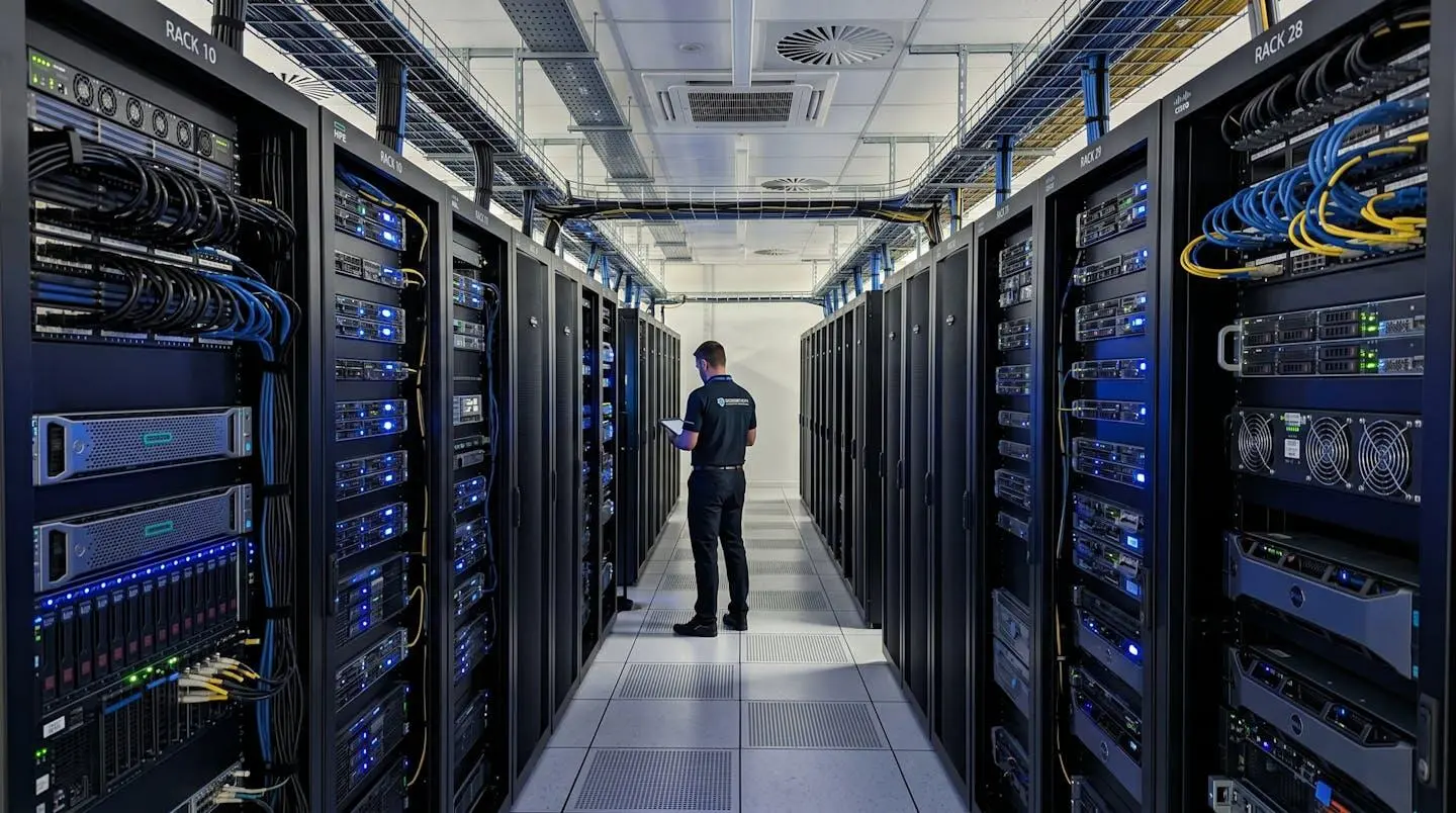 Salle de serveurs sécurisés pour l'archivage professionnel de données numériques et preuves électroniques